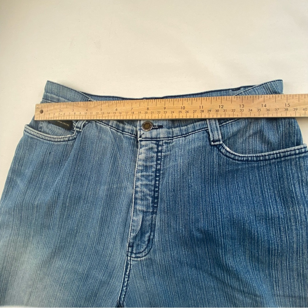 Simon Chang Size 10 Wide Leg Cropped Denim Vintage Lightweight 1970's.Light Wash - Picture 4 of 14